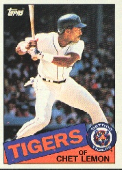 1985 Topps Baseball Cards      020      Chet Lemon
